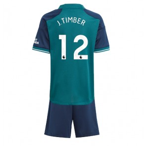 Arsenal Jurrien Timber #12 Replika Babytøj Tredje sæt Børn 2023-24 Kortærmet (+ Korte bukser)